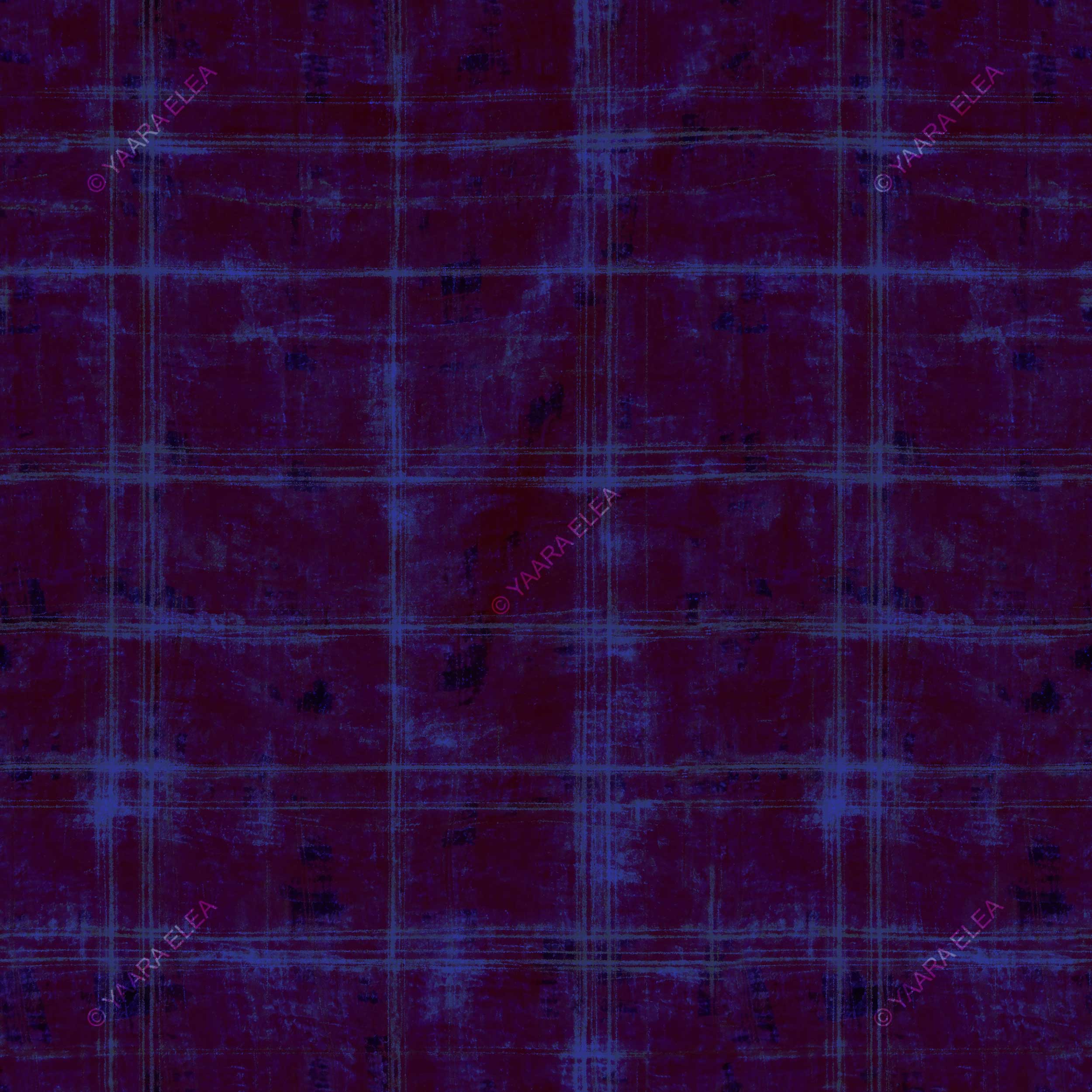 AETHYN – Deep Indigo Tartan Print
