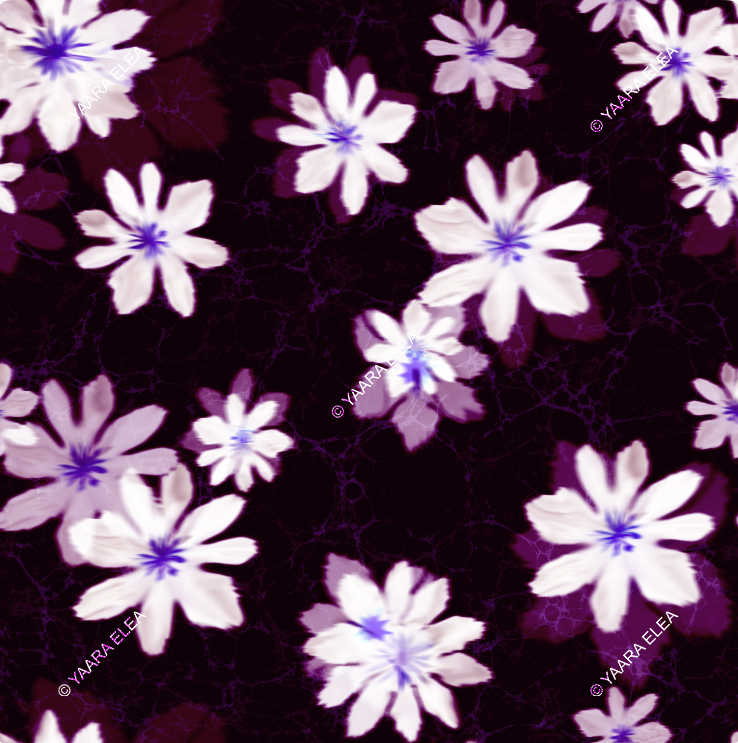 PERYL – Velvet Bloom Night Textile Print