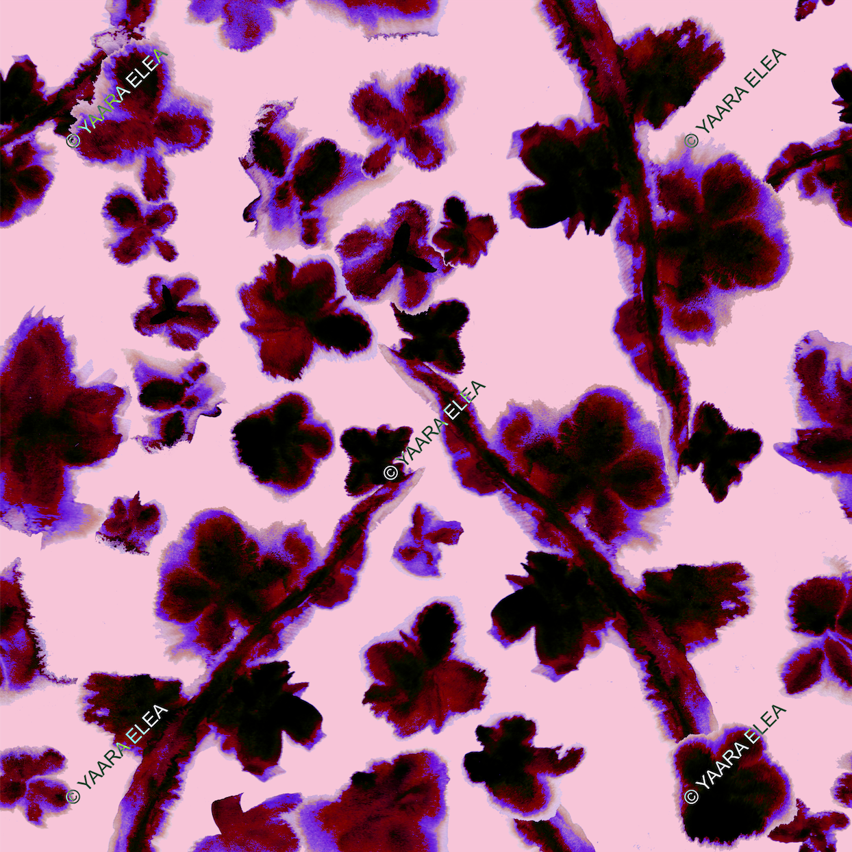 ORY - Midnight Blossom Print