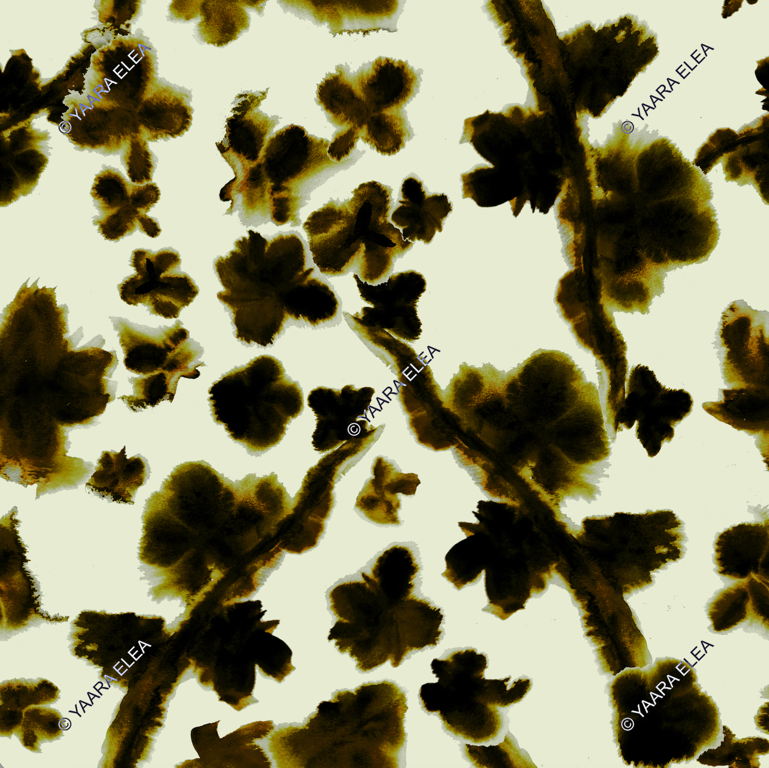 ORALYN – Sepia Blossom Print