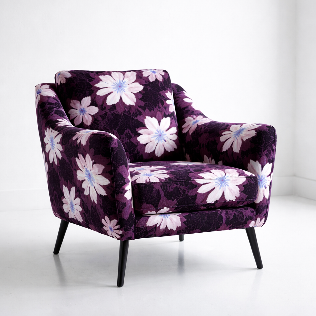 PERYL – Velvet Bloom Night Textile Print
