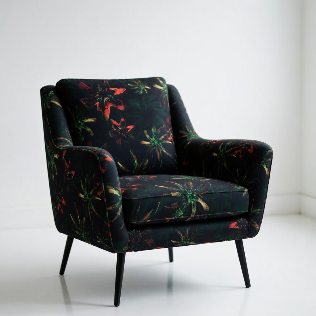 ELION – Nocturnal Orchid Garden Textile Print