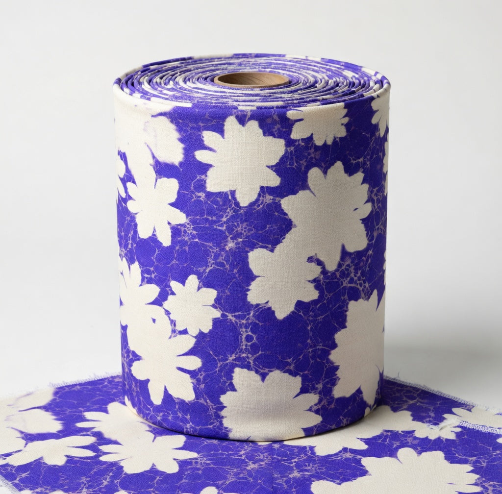 PELITHRA – Electric Bloom Contrast Textile Print