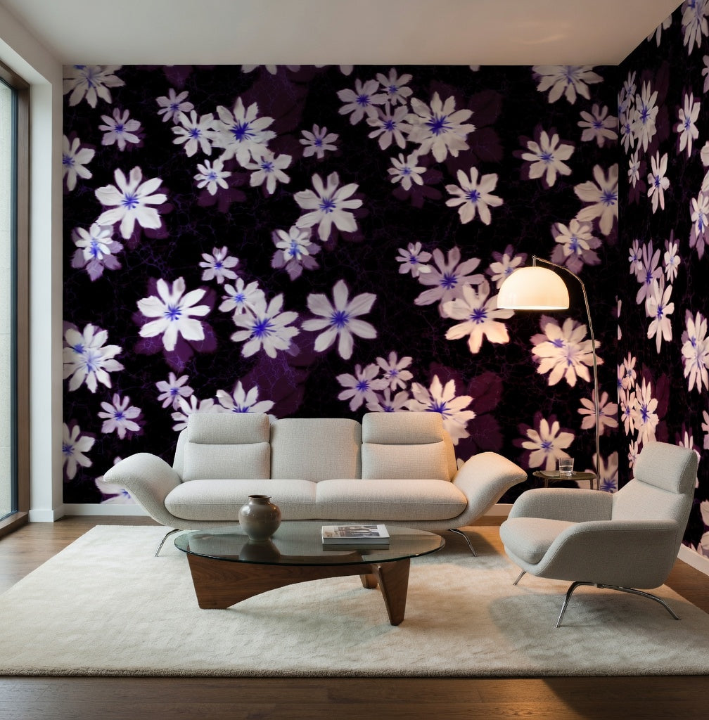 PERYL – Velvet Bloom Night Textile Print