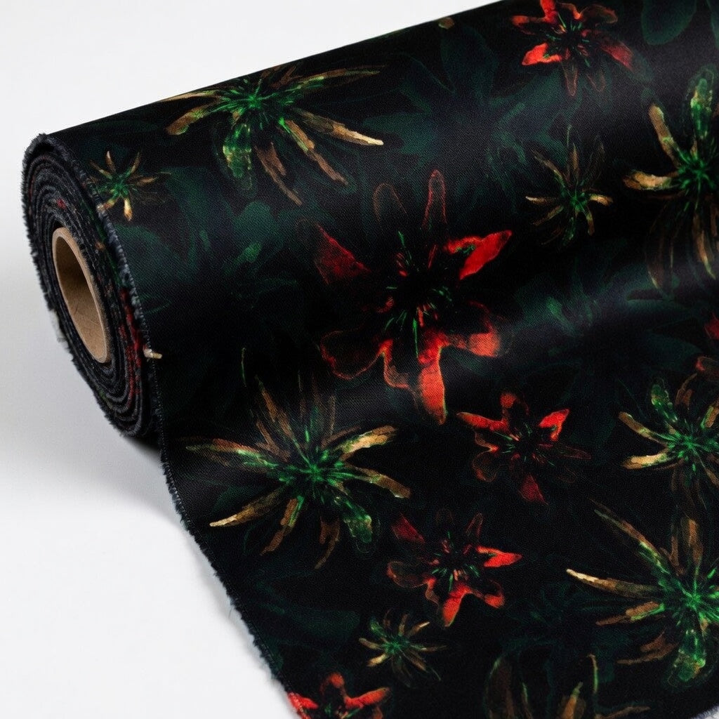 ELION – Nocturnal Orchid Garden Textile Print