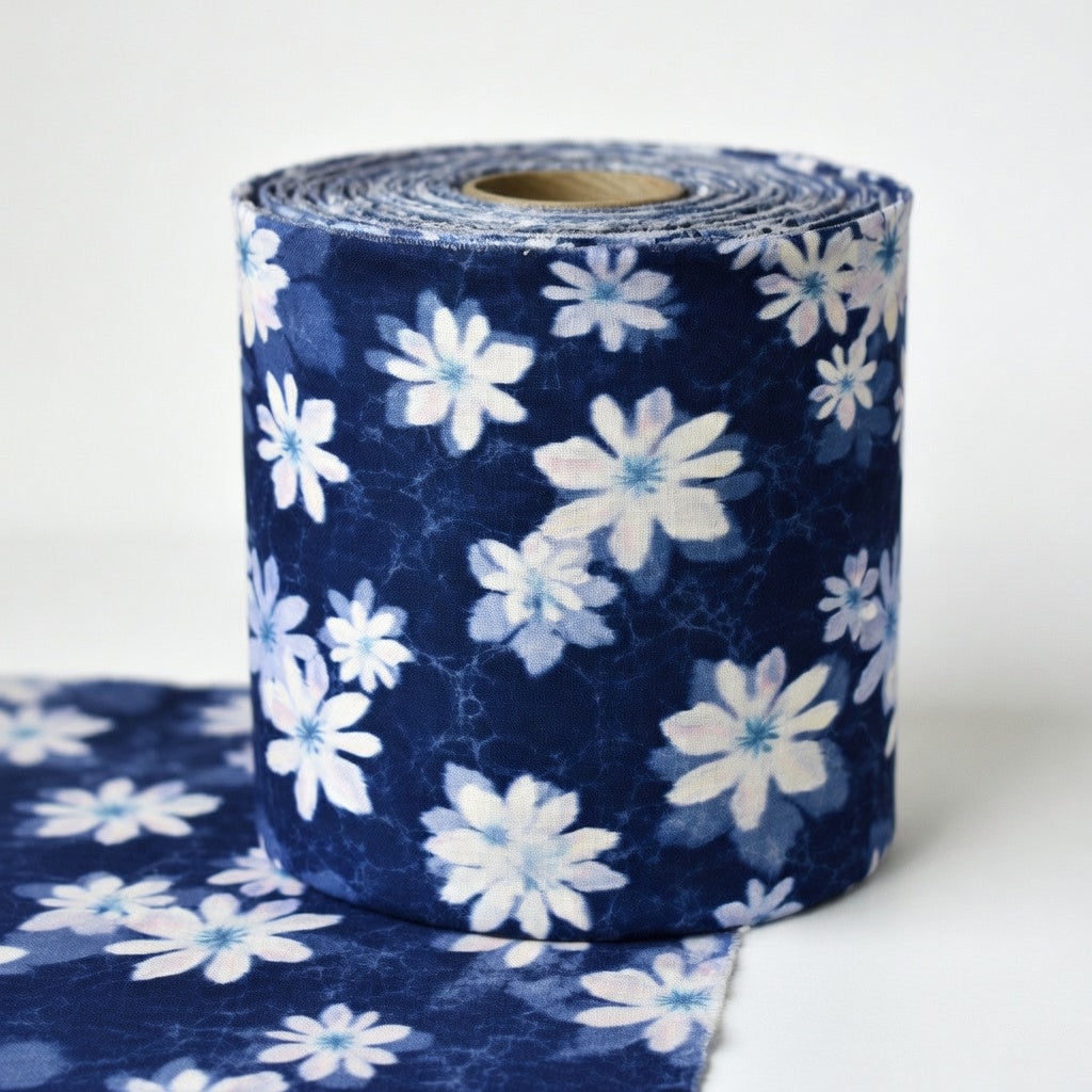PALEMA – Midnight Bloom Mist Textile Print