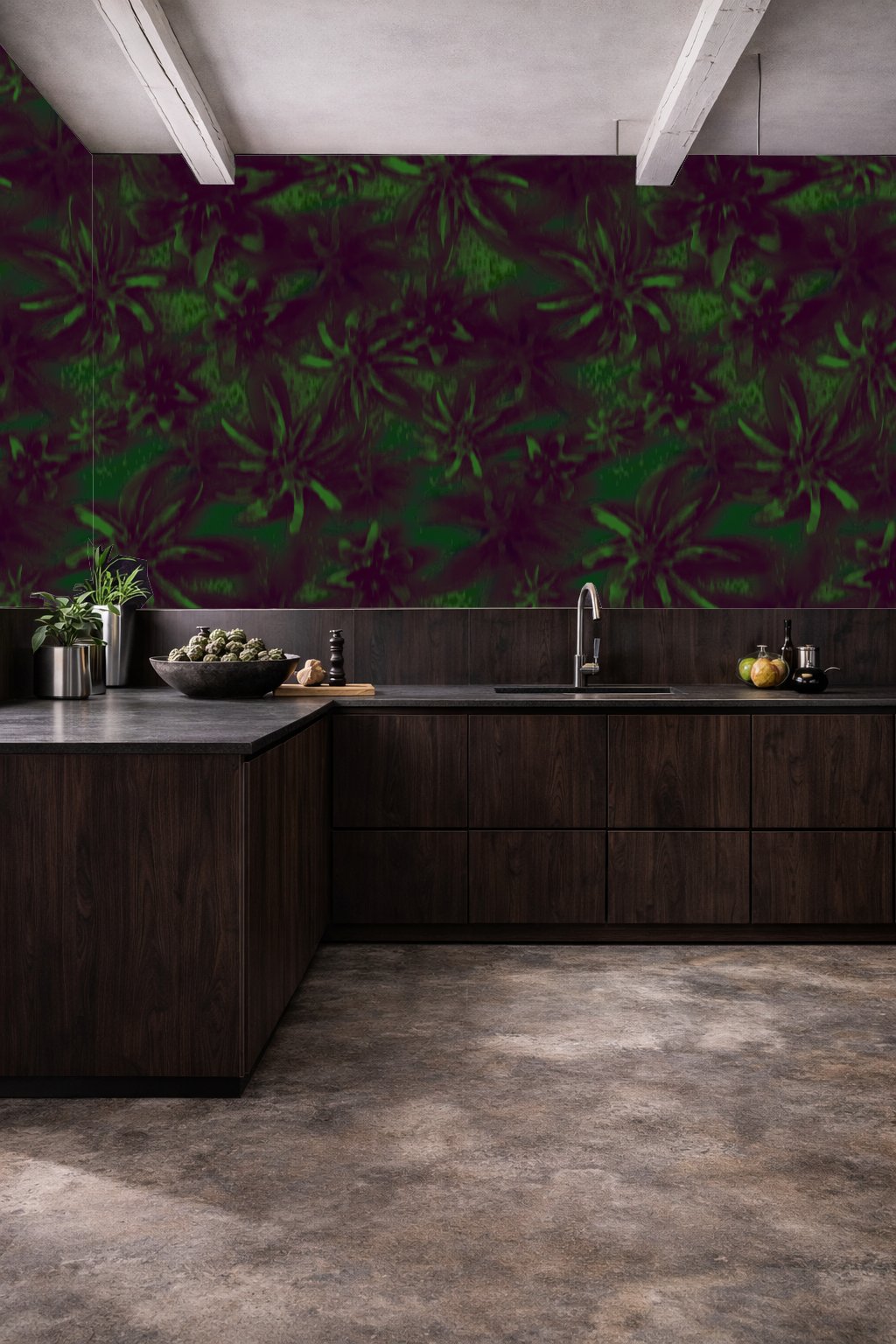 ORVEN – Shadow Orchid Forest Textile Print