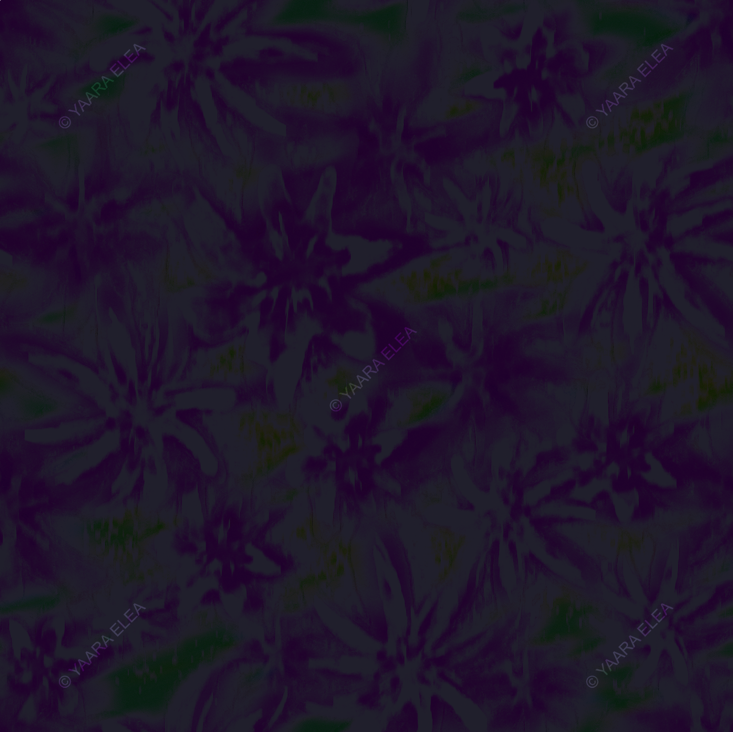 SAELOR – Midnight Orchid Veil Textile Print